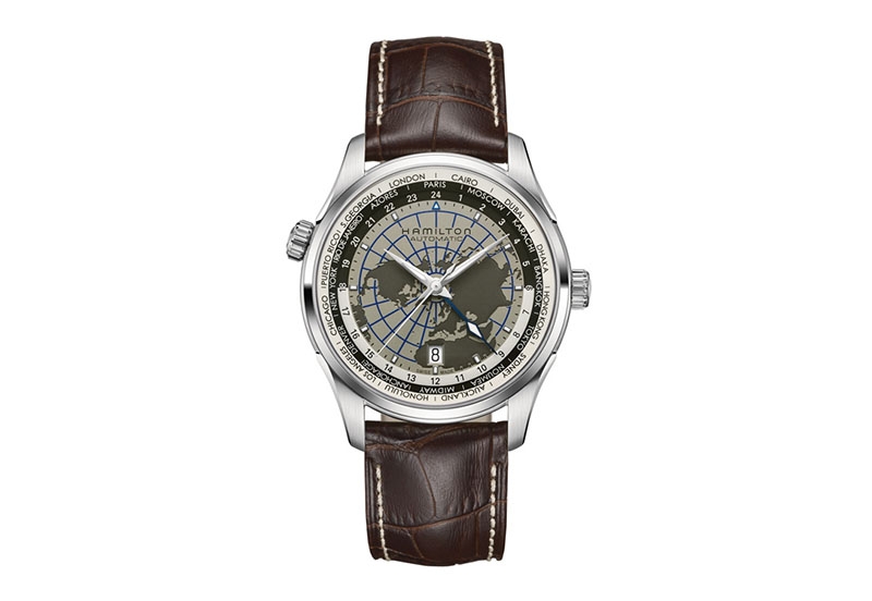 Hamilton horlogeband H32605581 - bruin leer