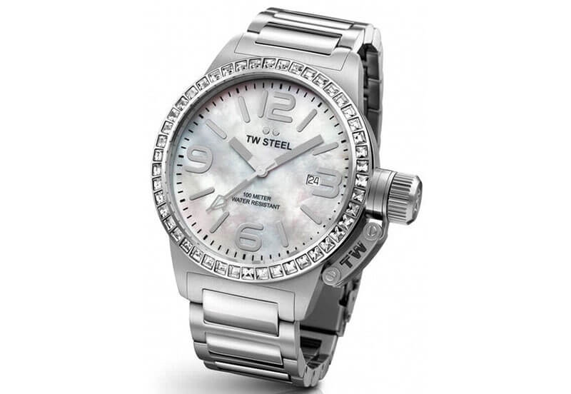 TW Steel Canteen TW302 horlogeband zilver - 20mm