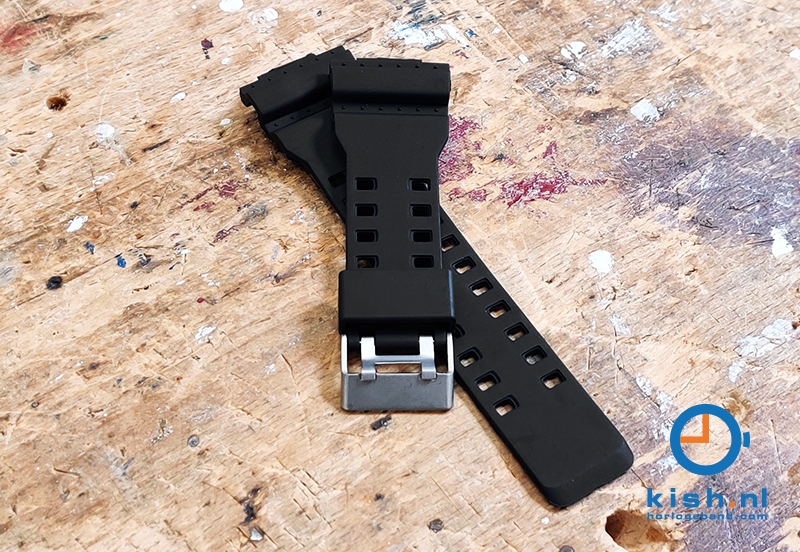 Casio G-Shock GD-100 horlogeband rubber - zwart