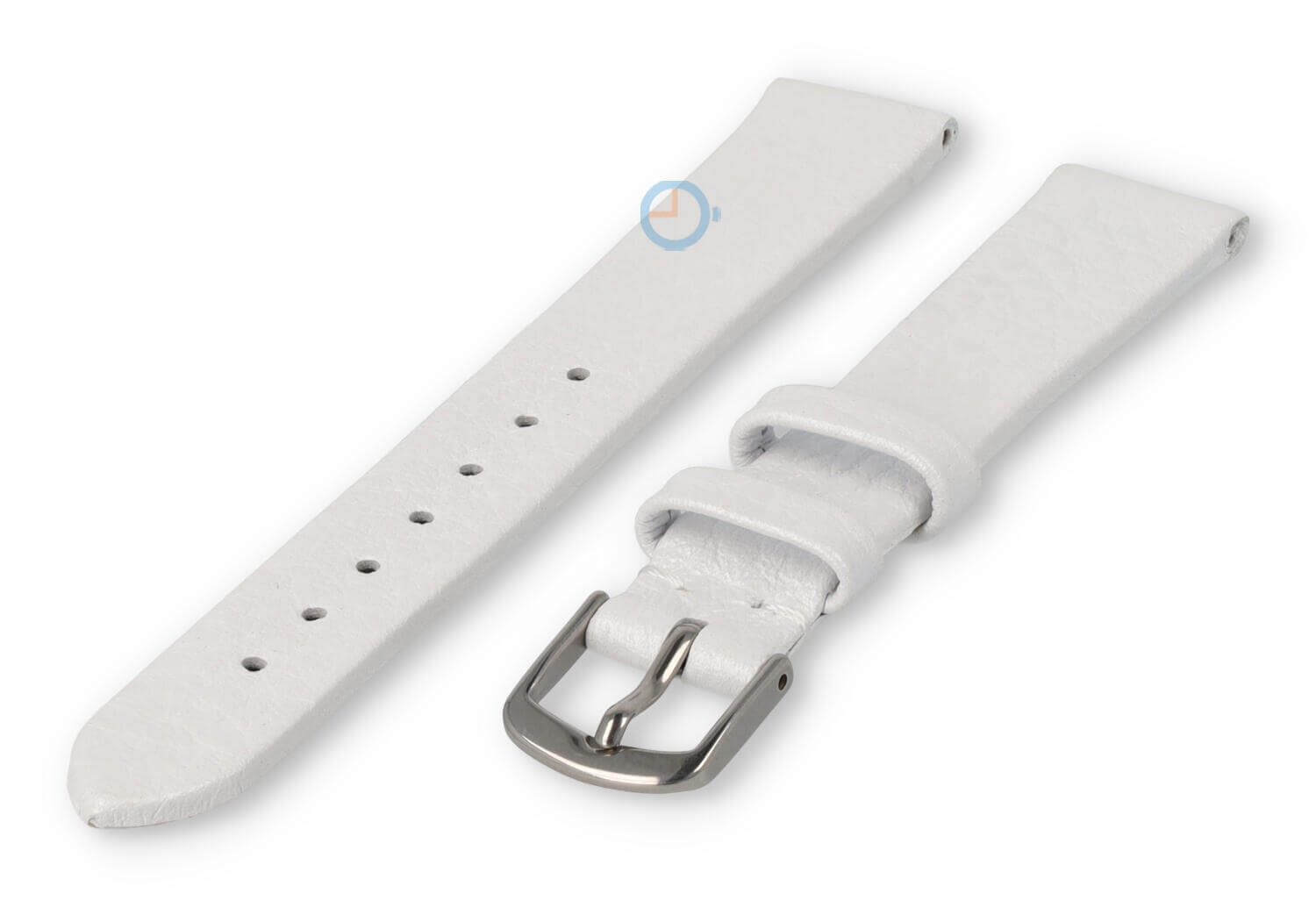 Naadloze horlogeband 14mm - glimmend wit