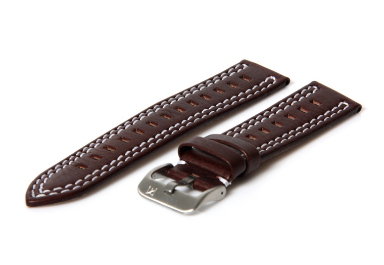 Horlogeband 20mm sport bruin