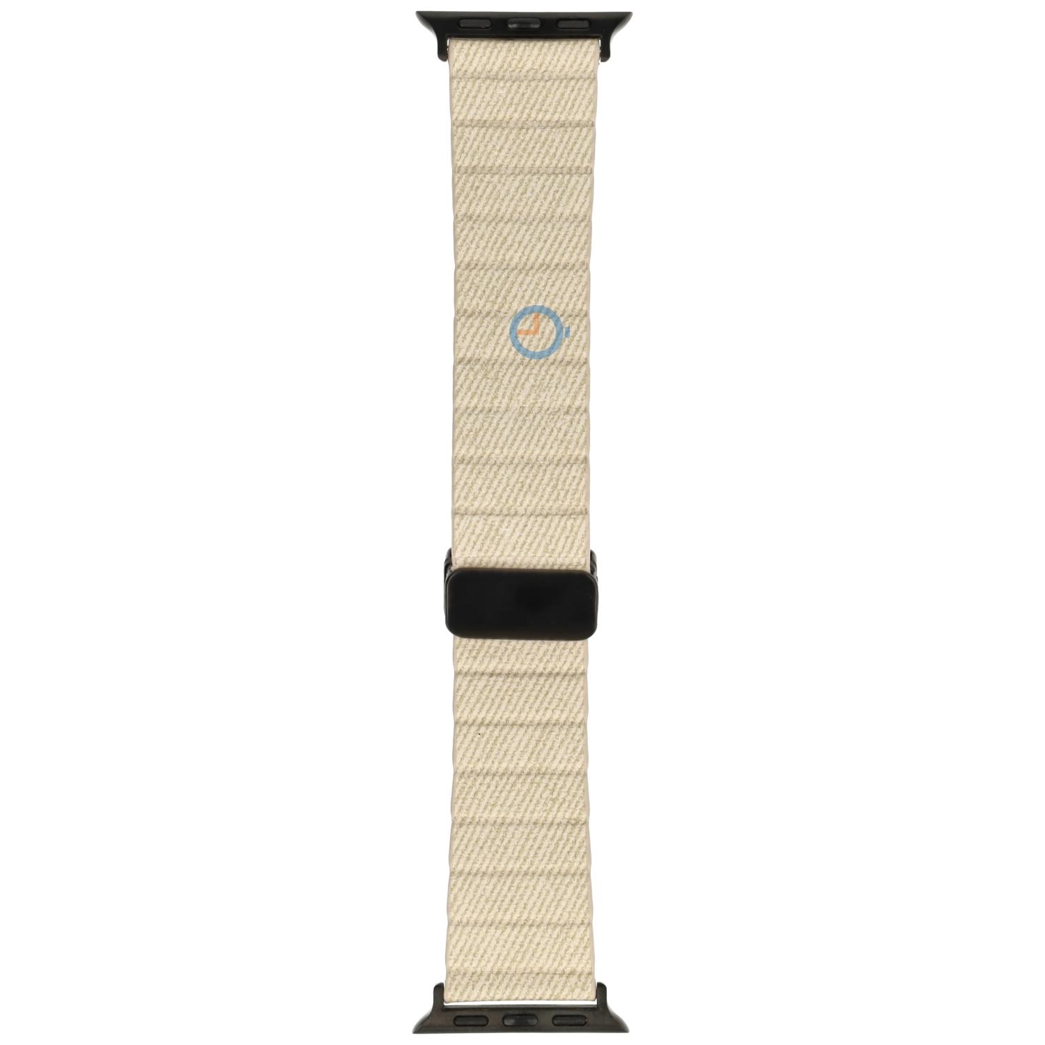 Apple Watch 41mm magneet bandje: White Denim