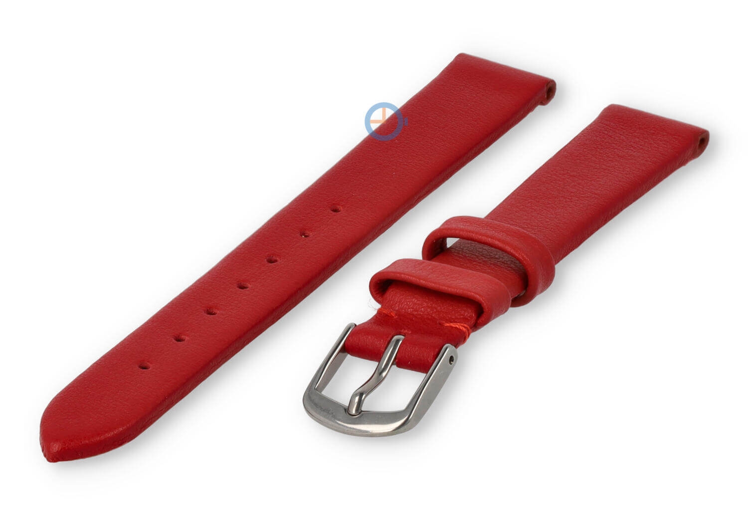 Naadloze en gladde horlogeband 14mm - donkerrood