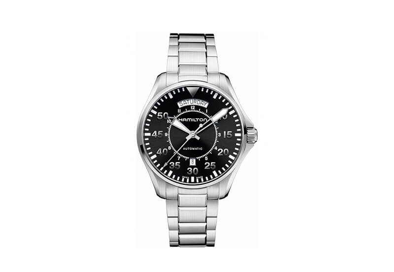 Hamilton horlogeband H64615135 - zilver staal