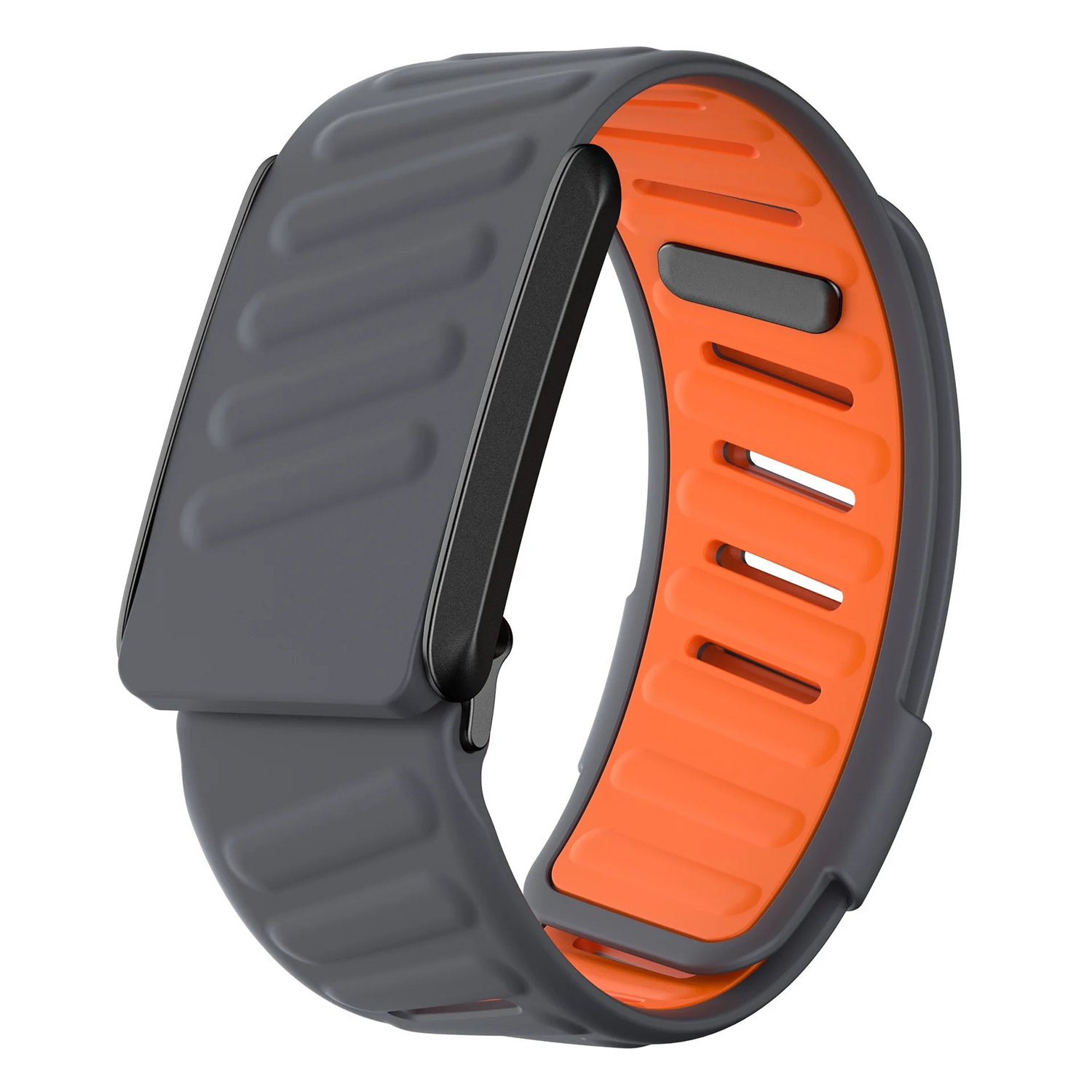Whoop 4.0 bandje - siliconen - grijs/oranje