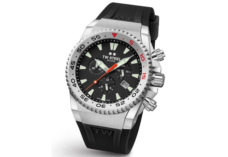 Horlogeband TW Steel ACE400 - Zwart
