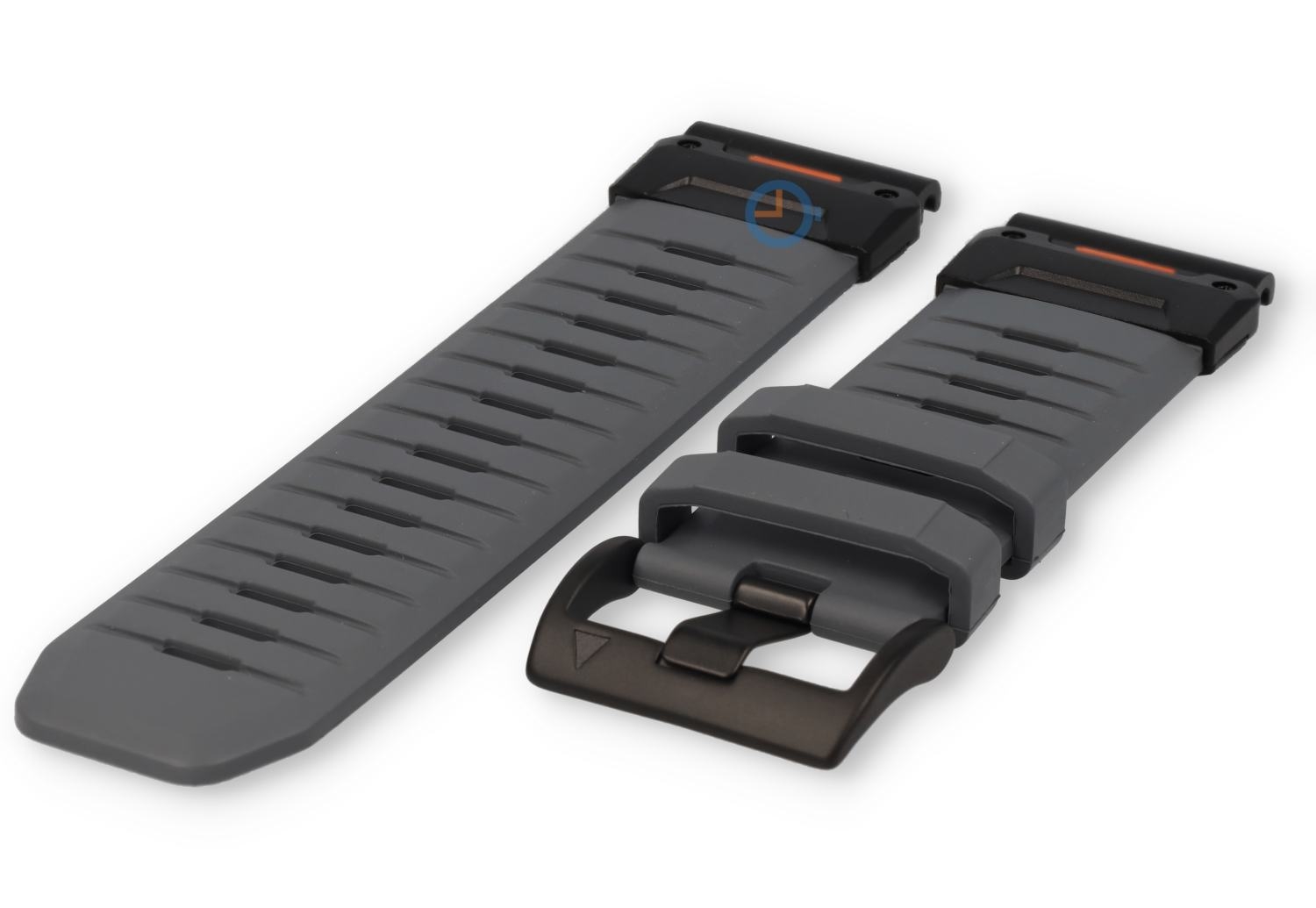 Fluorrubber horlogeband - 26mm QuickFit - grijs