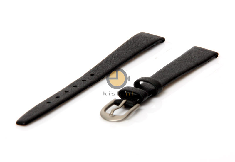 Danish Design horlogeband 8mm leer zwart