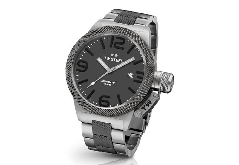 TW Steel Canteen CB205 horlogeband zwart - 22mm