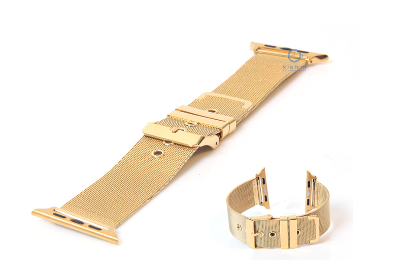 Apple watch horlogeband goud milanees (38mm/40mm)