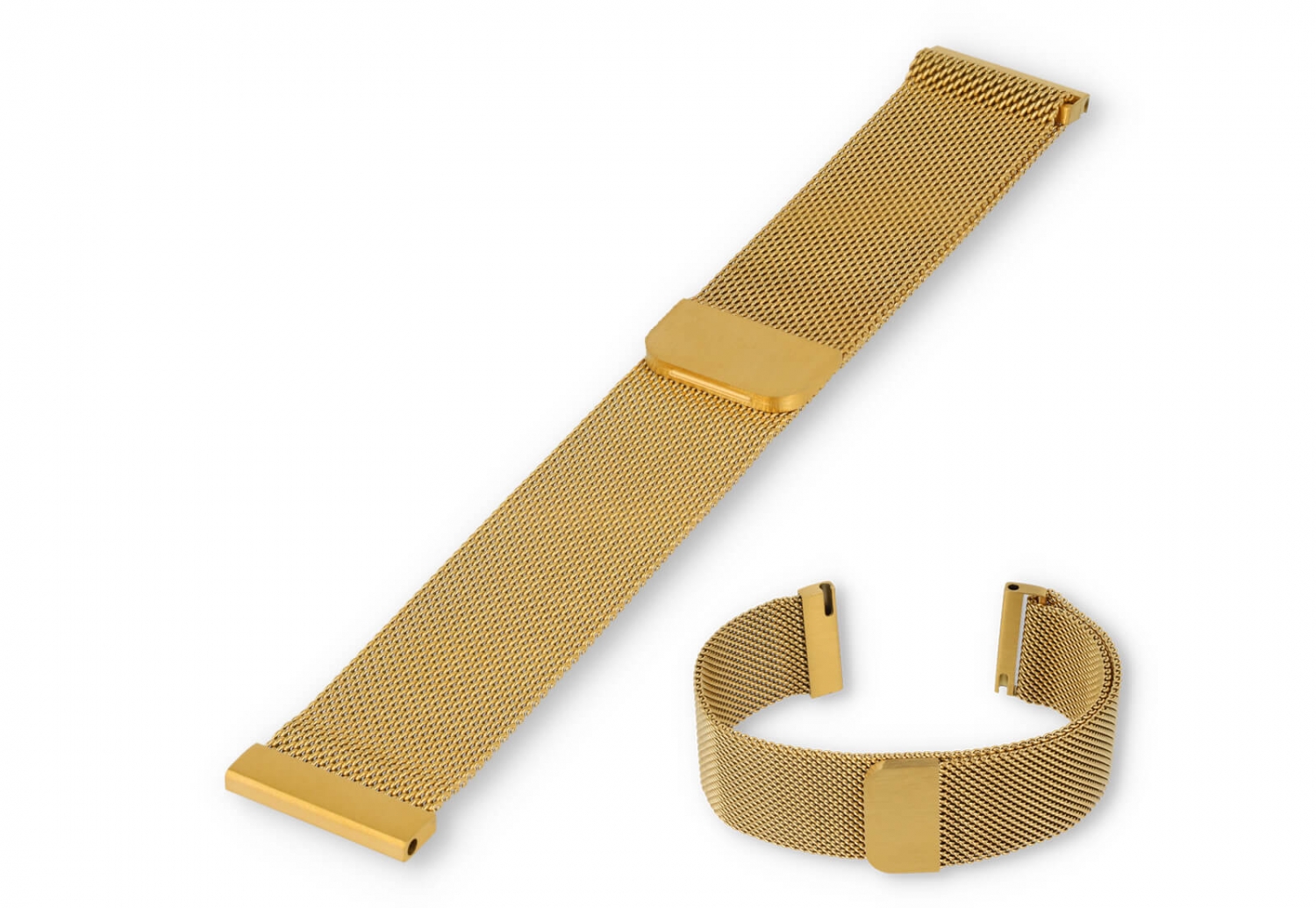 Milanese 20mm horlogeband - Goud