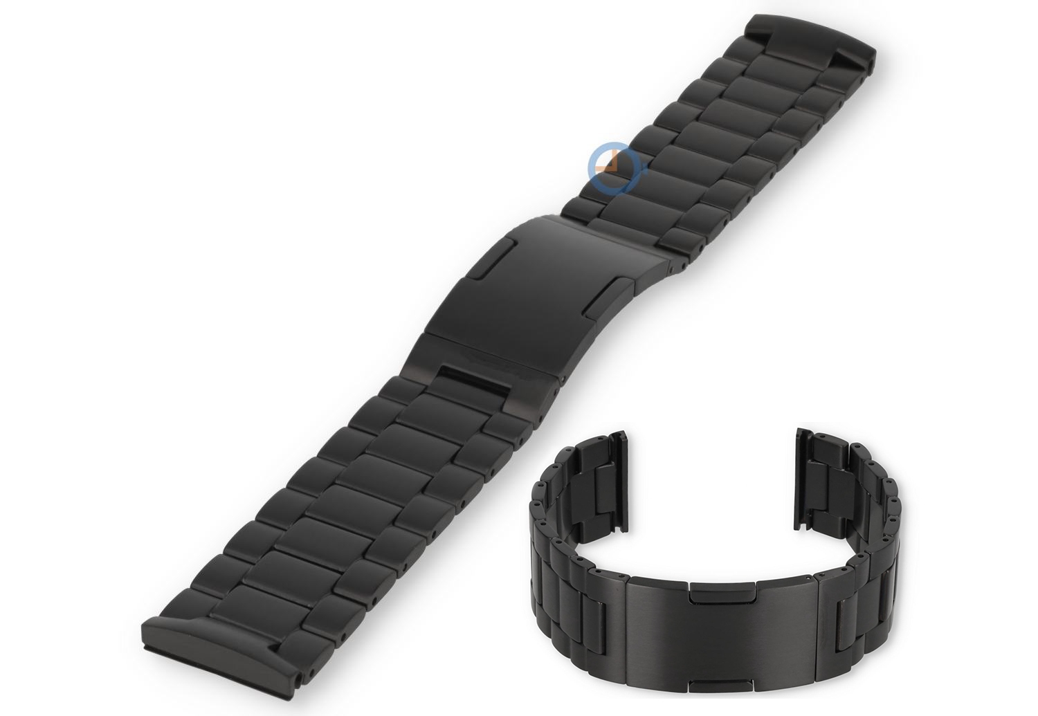 Titanium Samsung Galaxy Watch 4 bandje - black