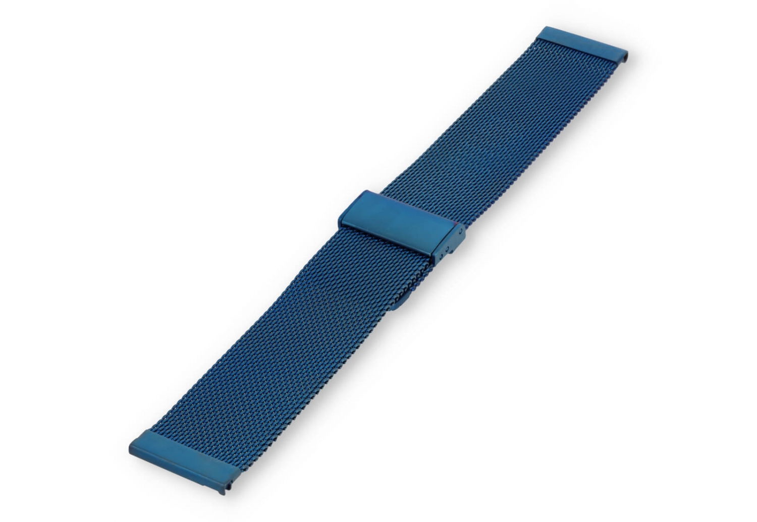 Horlogeband 22mm milanees blauw - Quick Switch (FIJN)