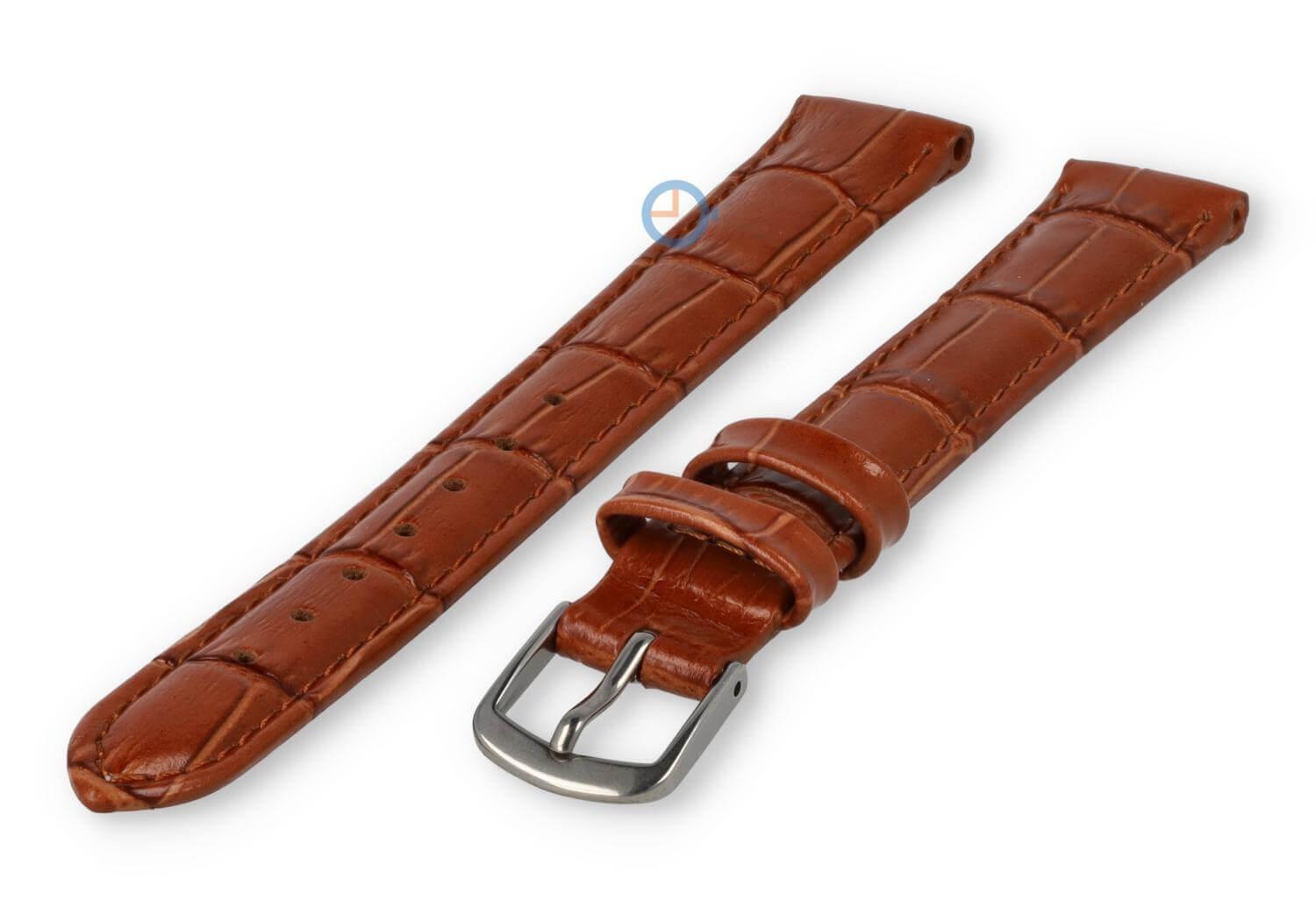 XL horlogeband van leer - 14mm - bruin