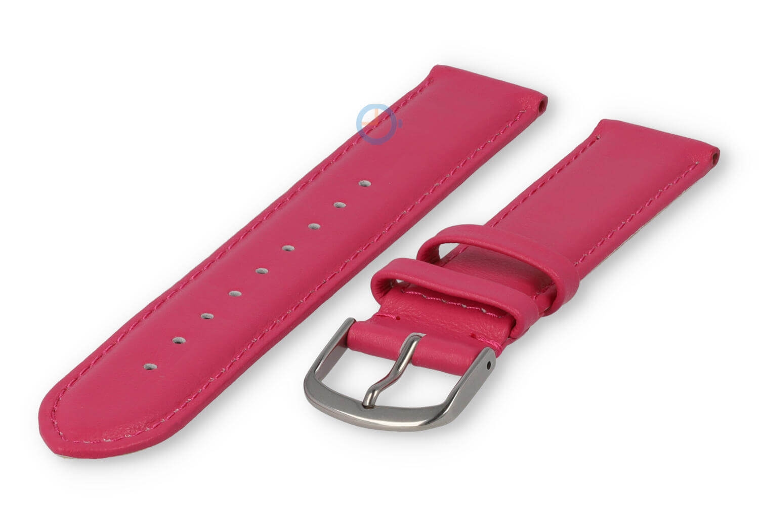 16mm horlogeband glad leer - Barbie