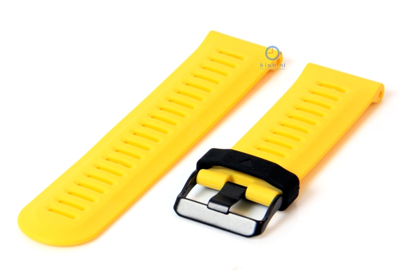 Siliconen horlogeband 26mm - geel