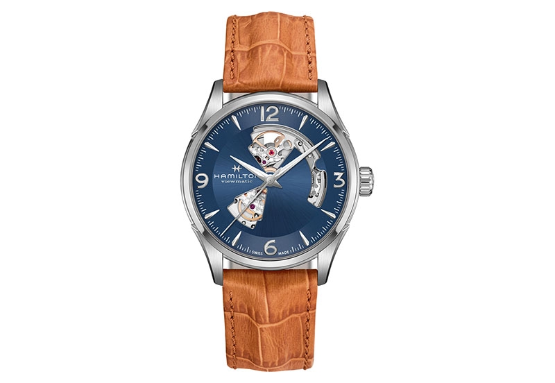 Hamilton horlogeband H32705541 - bruin leer
