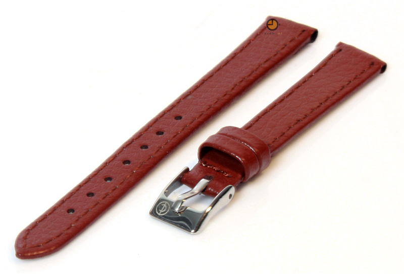 Horlogeband 10mm bruin bizonleer