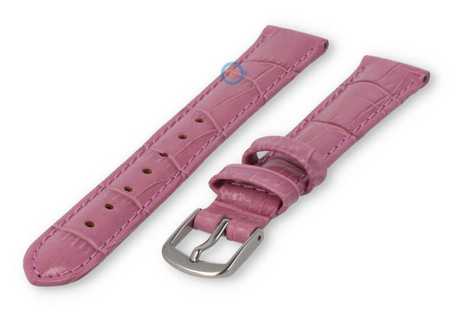 Kleine horlogeband van leer - 14mm - blackberry