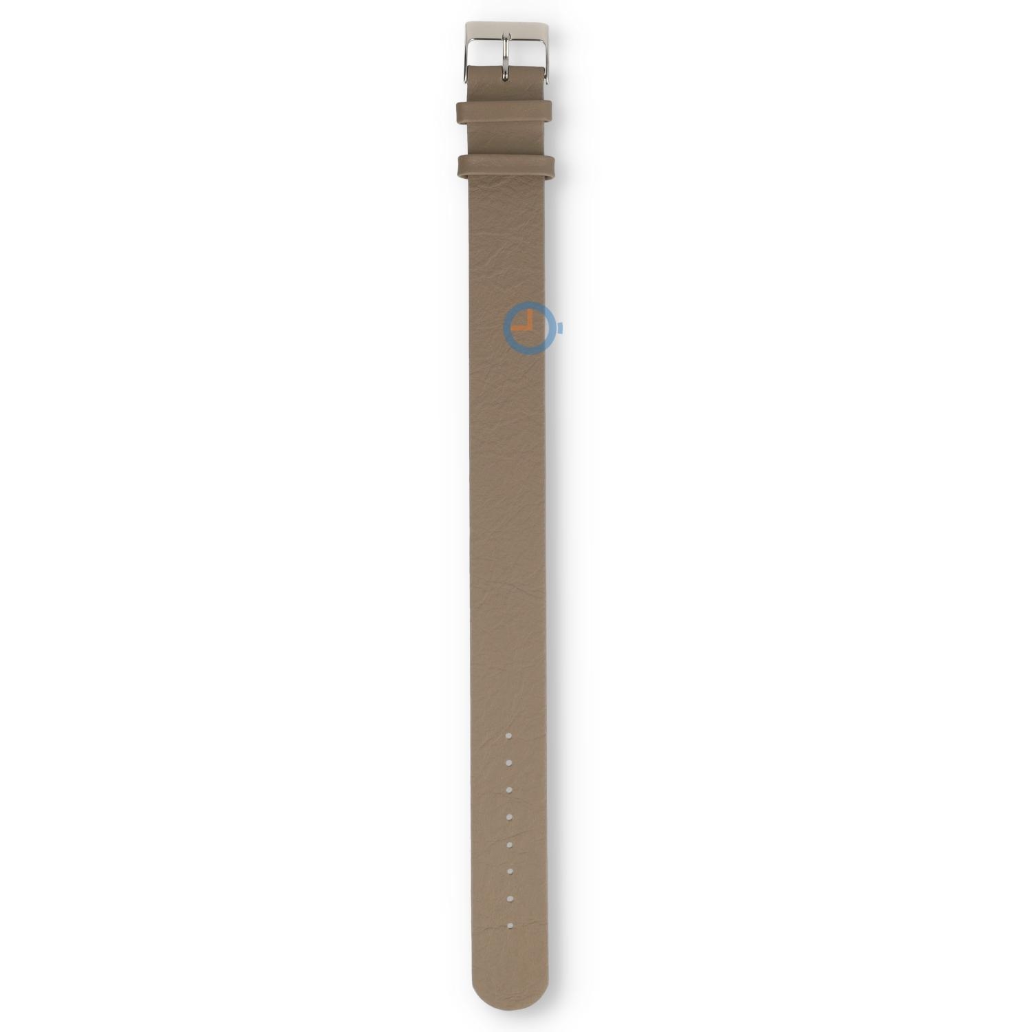 One-piece leren horlogeband - 20mm - taupe
