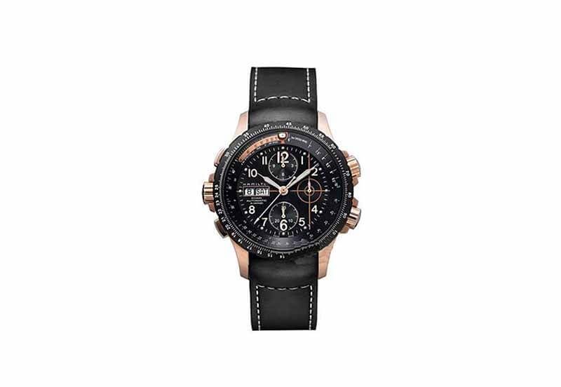 Hamilton horlogeband H77696333 - zwart siliconen