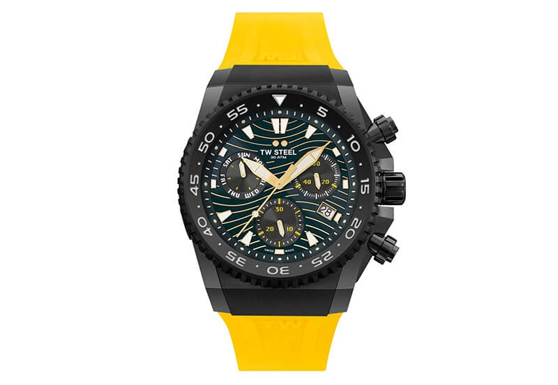 Horlogeband TW Steel ACE414 - Geel