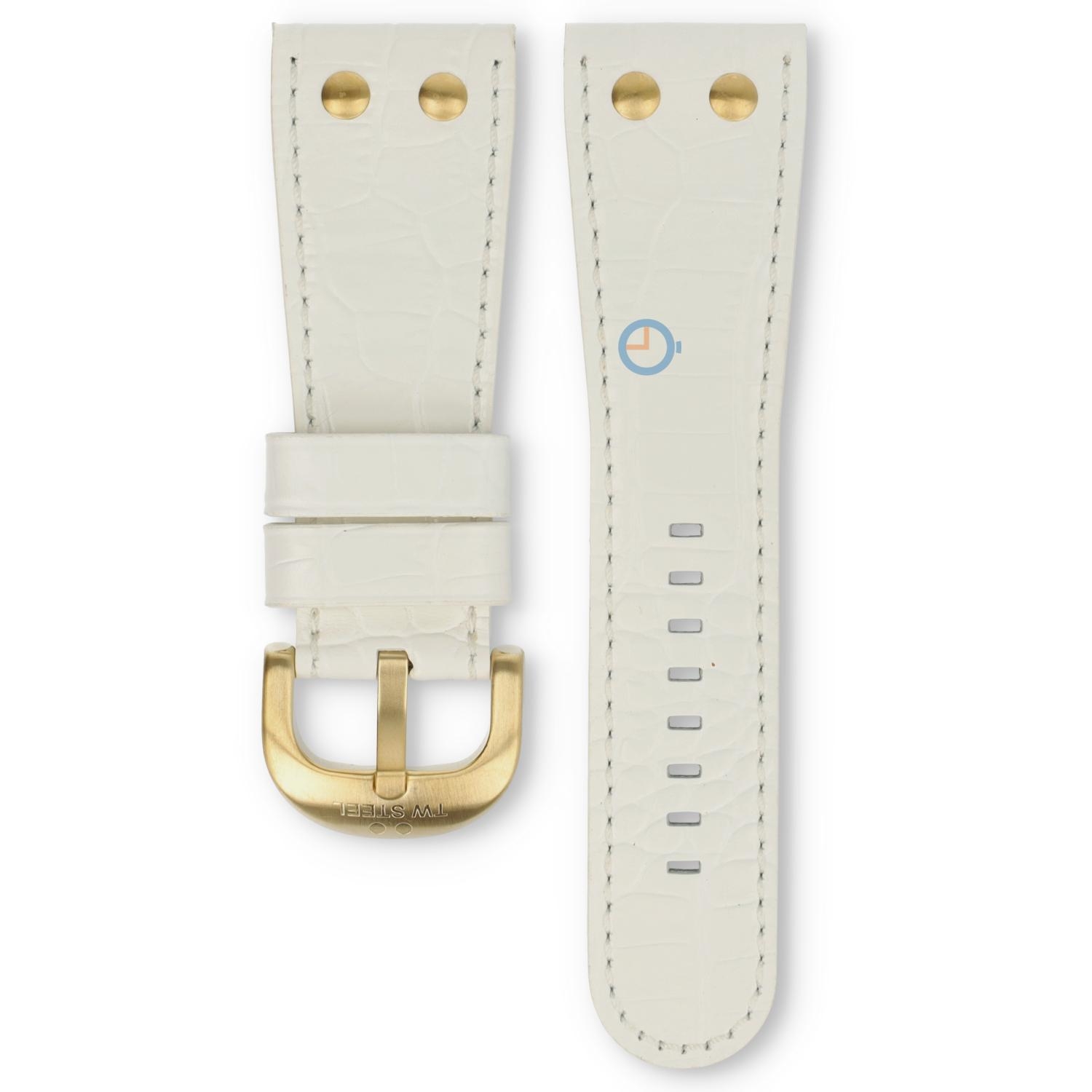 TW Steel Goliath horlogeband wit - 30mm