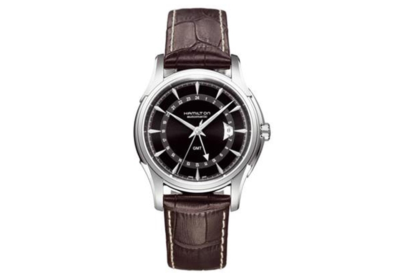 Hamilton horlogeband H32585531 - bruin leer