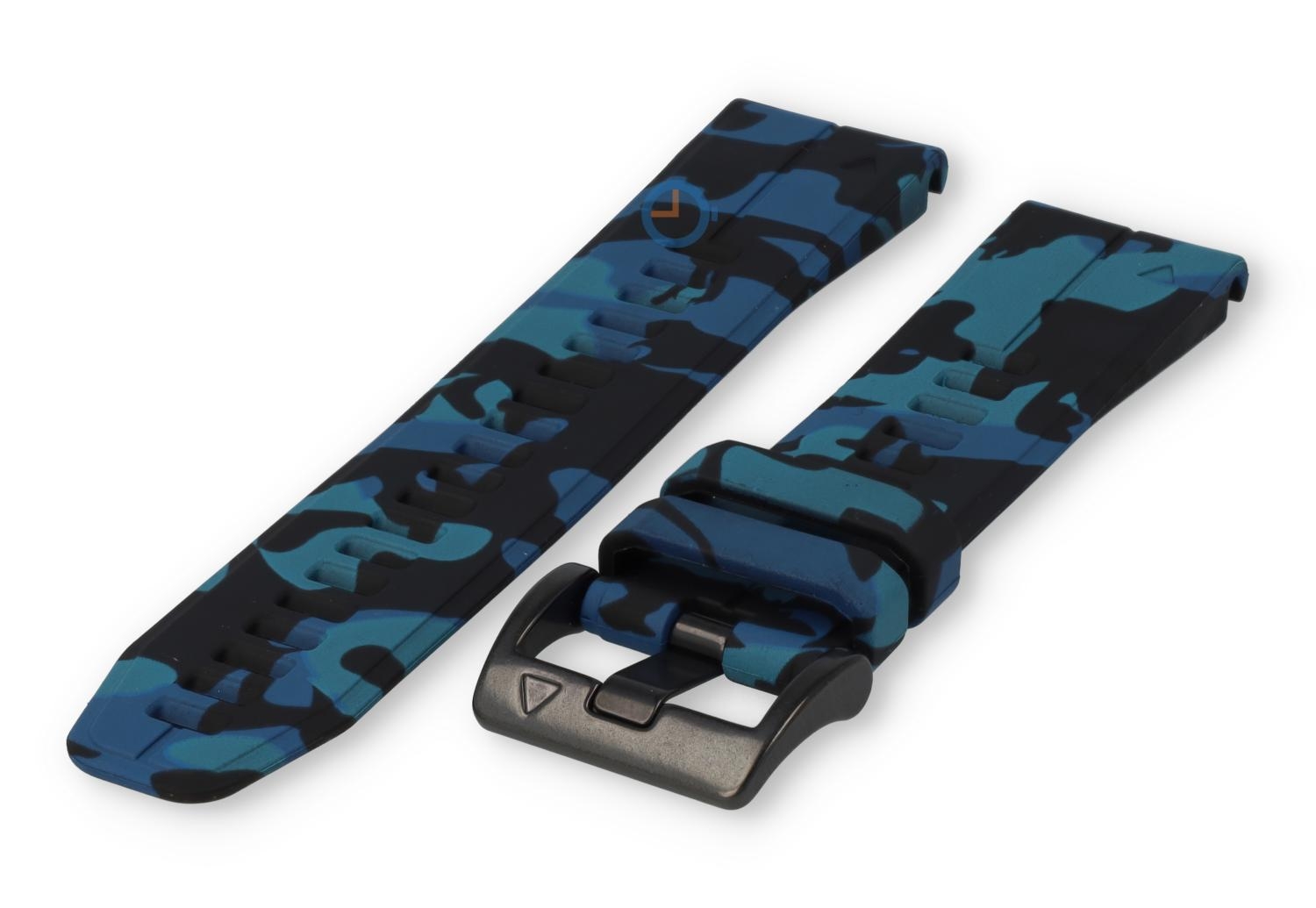 Quick Fit band Garmin Fenix 7 - legerprint - blauw