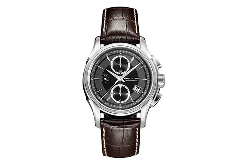 Hamilton horlogeband H32616533 - bruin leer