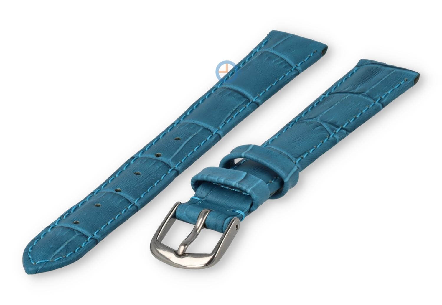 XL horlogeband van leer - 14mm - petrol