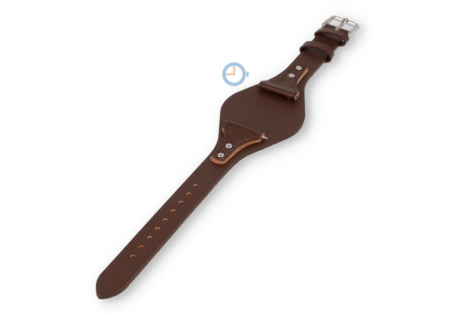 Universele Fossil ES3907 horlogeband - leer donkerbruin