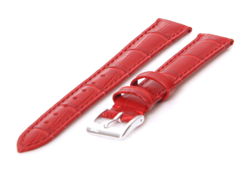 Horlogeband 20mm fel rood