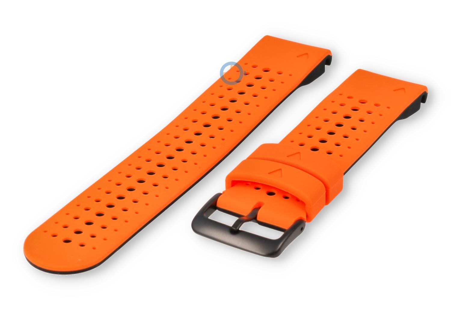 QuickFit 22mm bandje - Garmin Fenix 7 - oranje/zwart