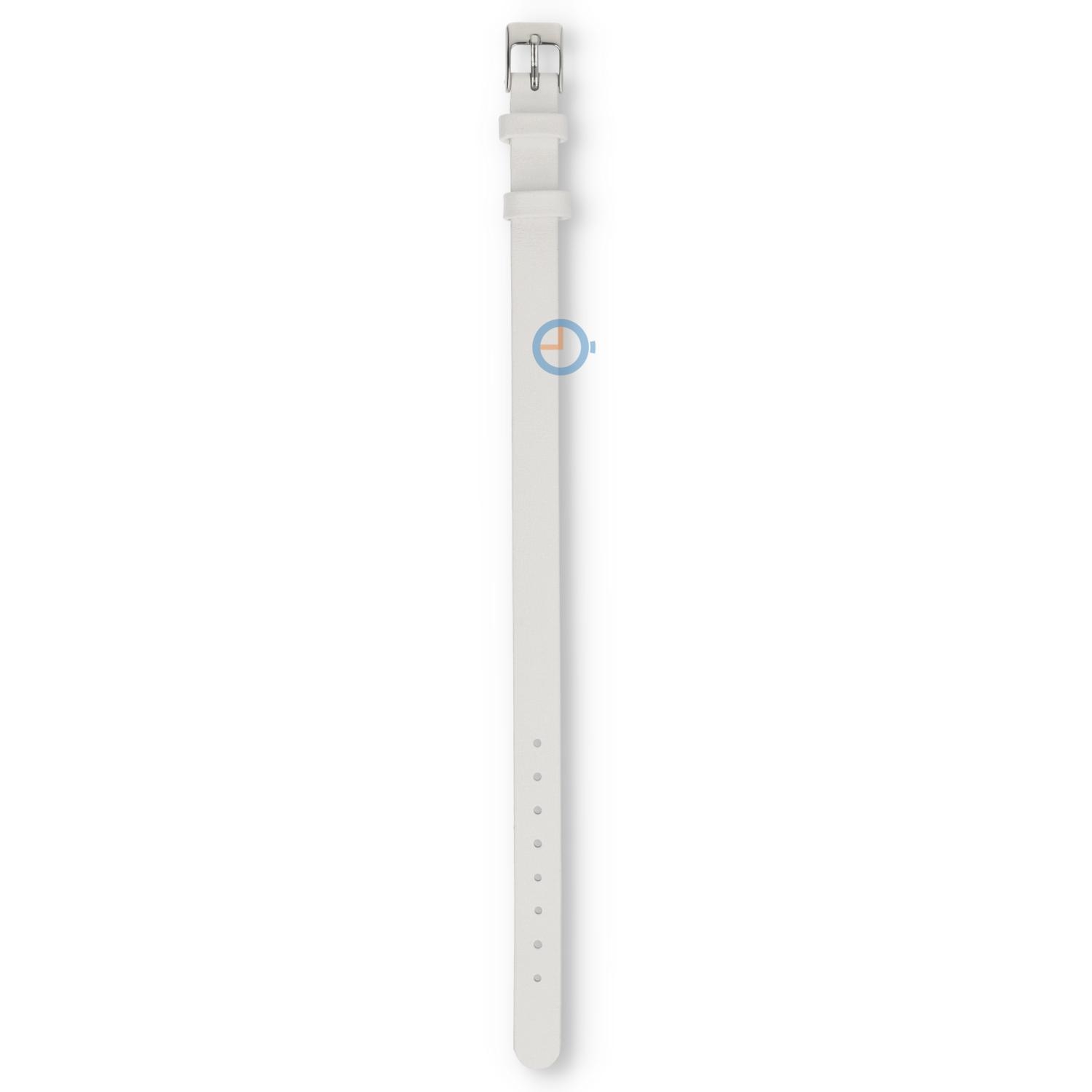 One-piece leren horlogeband - 10mm - wit