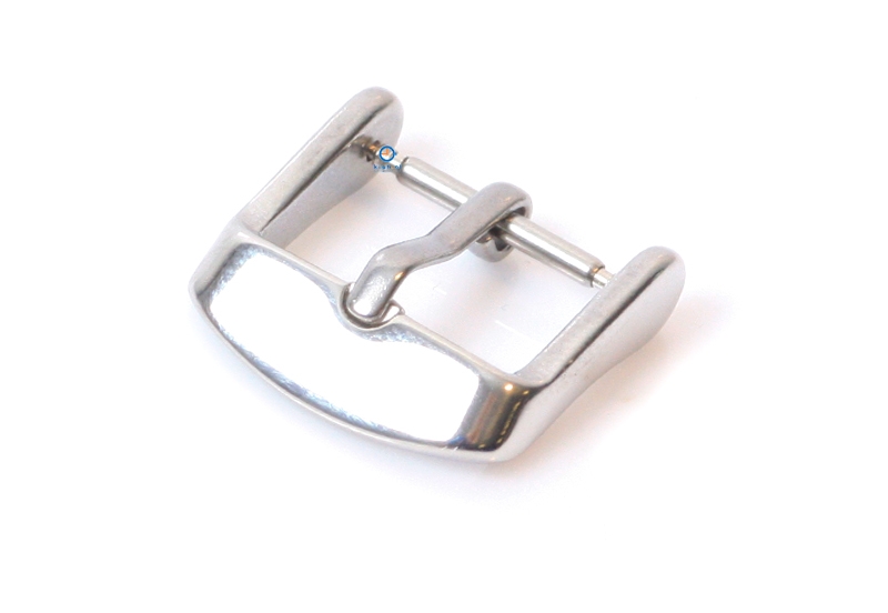 Horlogeband gesp 14mm zilver - glans