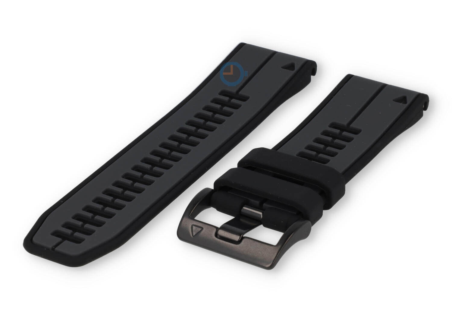 Garmin Fenix 7X horlogeband rubber - zwart/grijs