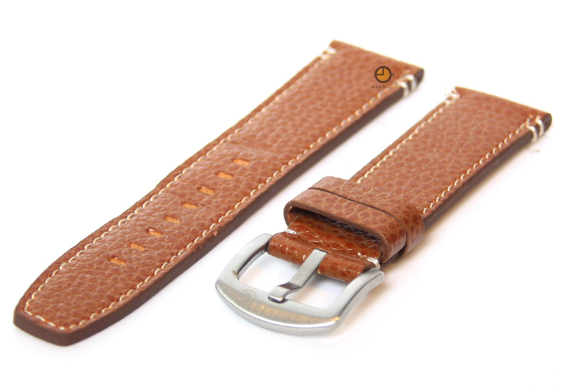 Horlogeband 20mm havannabruin leder