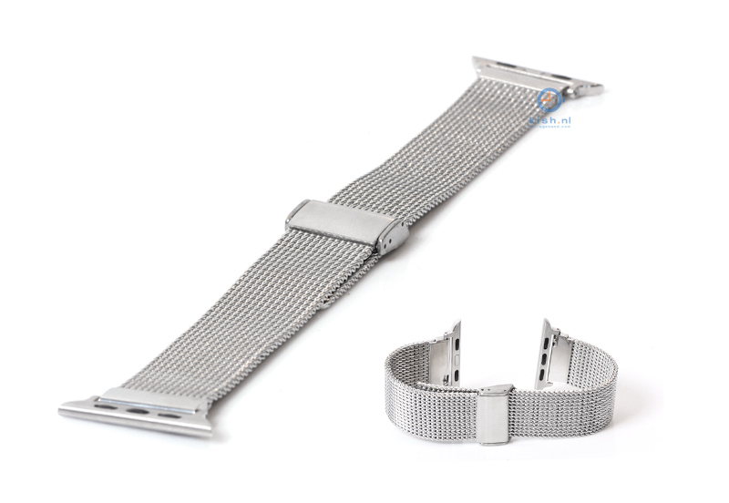 Apple watch horlogeband milanees zilver (38mm/40mm)