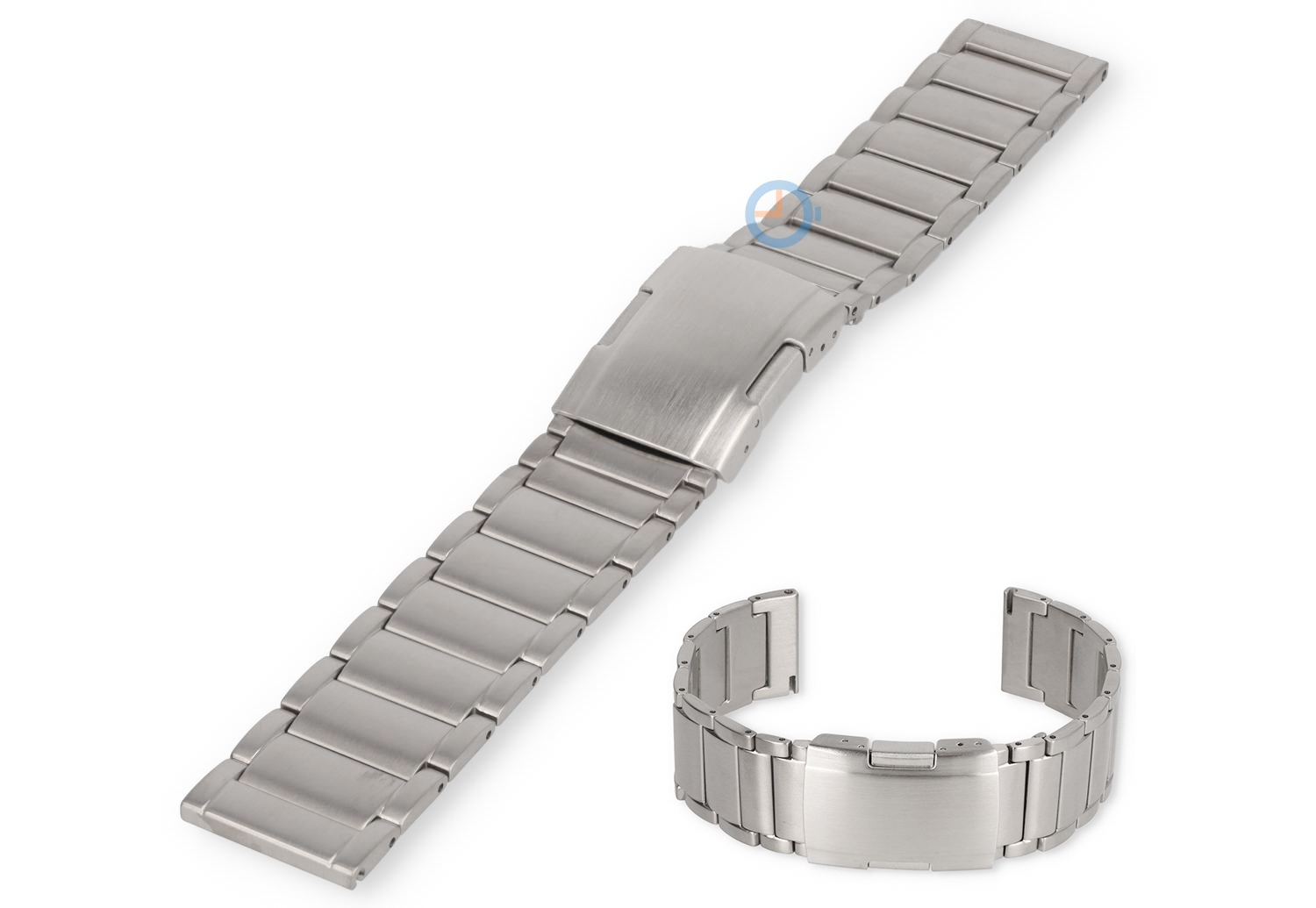 22mm titanium horlogeband met Quick-Switch - zilver