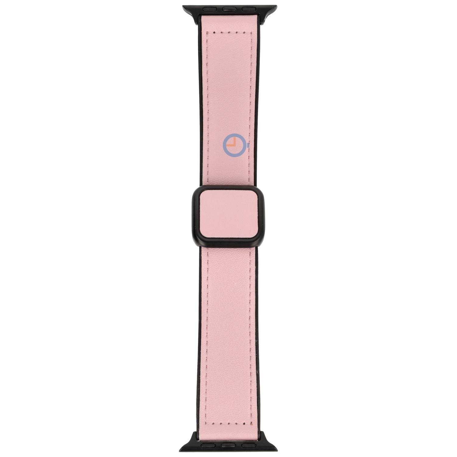 Luxe leren band Apple 41mm - Soft Pink