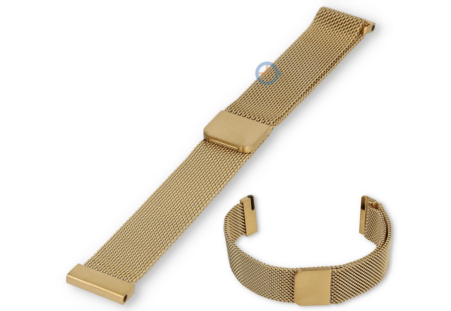 16mm mesh loop horlogebandje - gold magnetic
