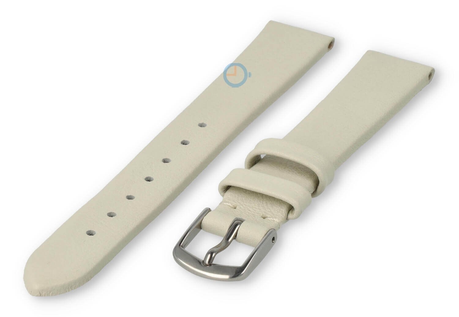 Naadloze en gladde horlogeband 14mm - creme