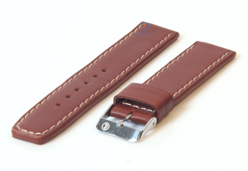 Horlogeband 24mm bruin leer