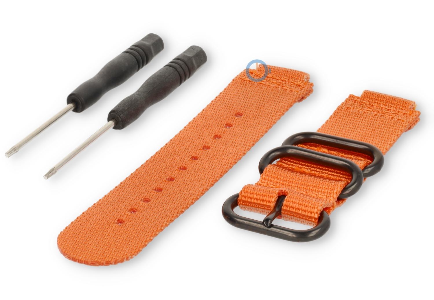Garmin Forerunner bandje 735XT - 22mm oranje nylon
