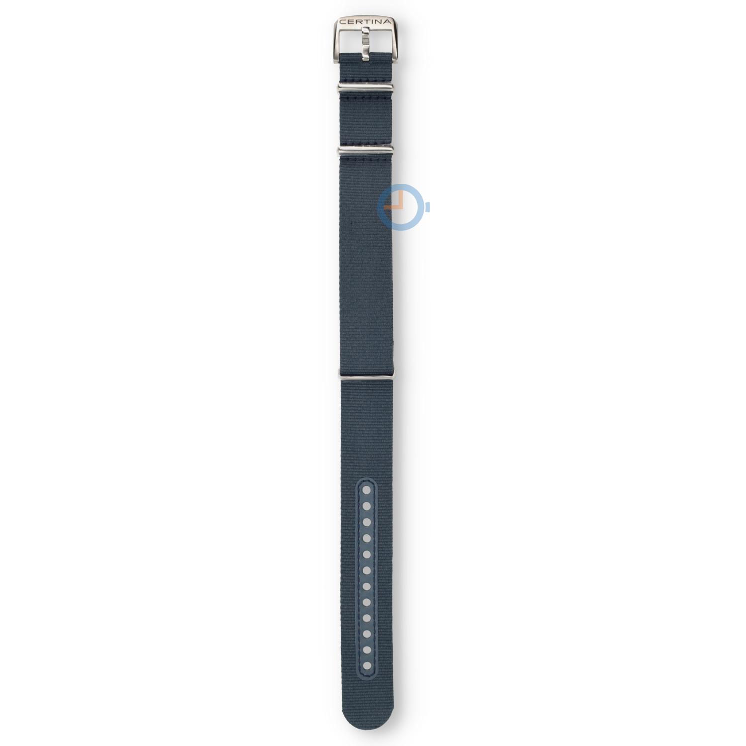 Certina bandje C0324291804100A 21/21mm blauw nylon