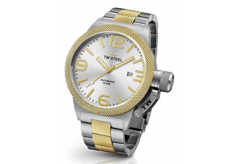 TW Steel Canteen CB35 horlogeband zilver - 22mm