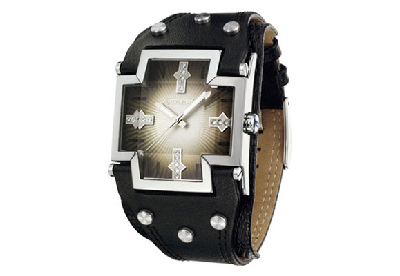Police horlogeband P11598MS-02 zwart