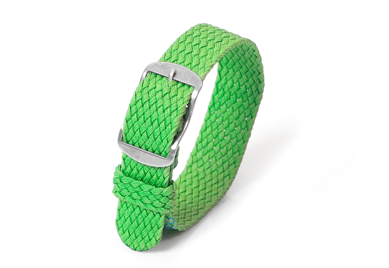 Perlon horlogeband 16mm groen
