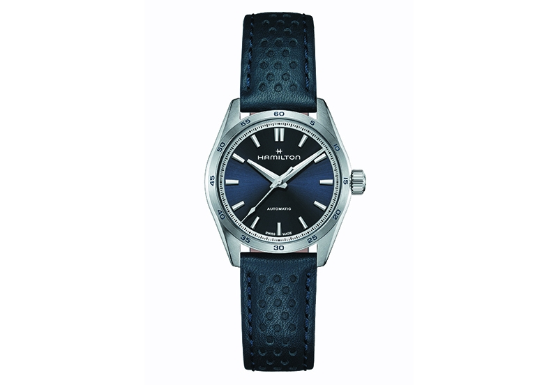 Hamilton horlogeband H36115640 - blauw leer